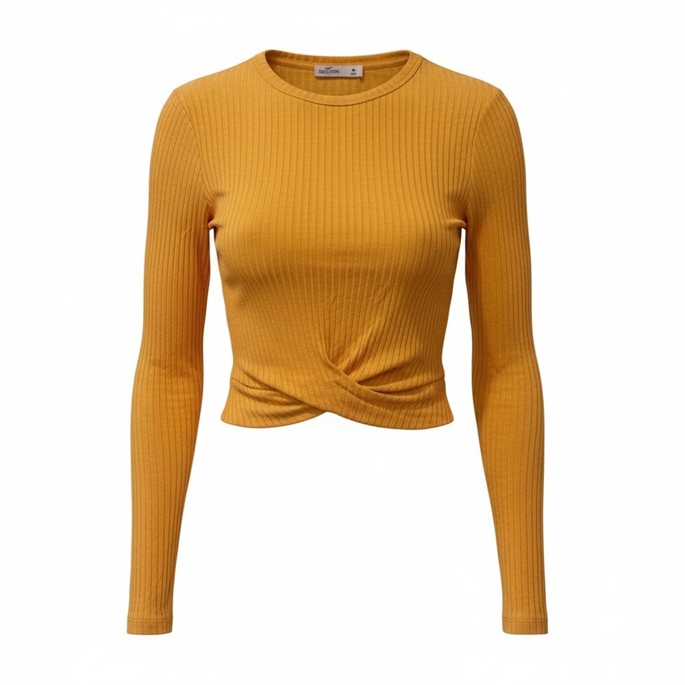 Holllister NWT yellow crop top, medium